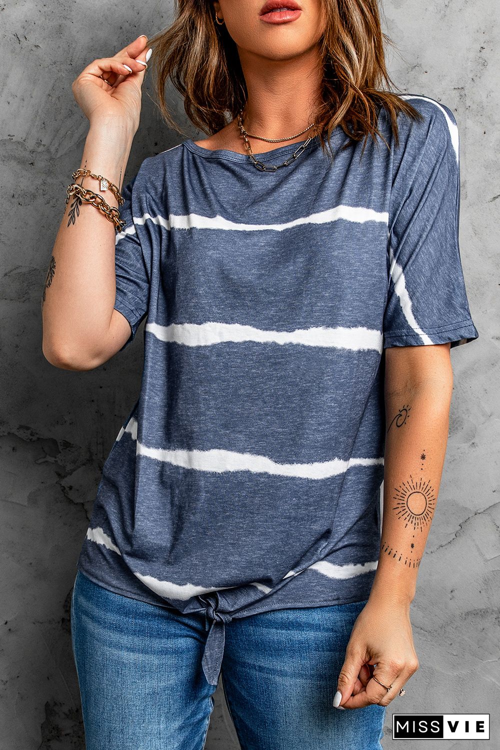 Tie-dye Print Loose T-shirt