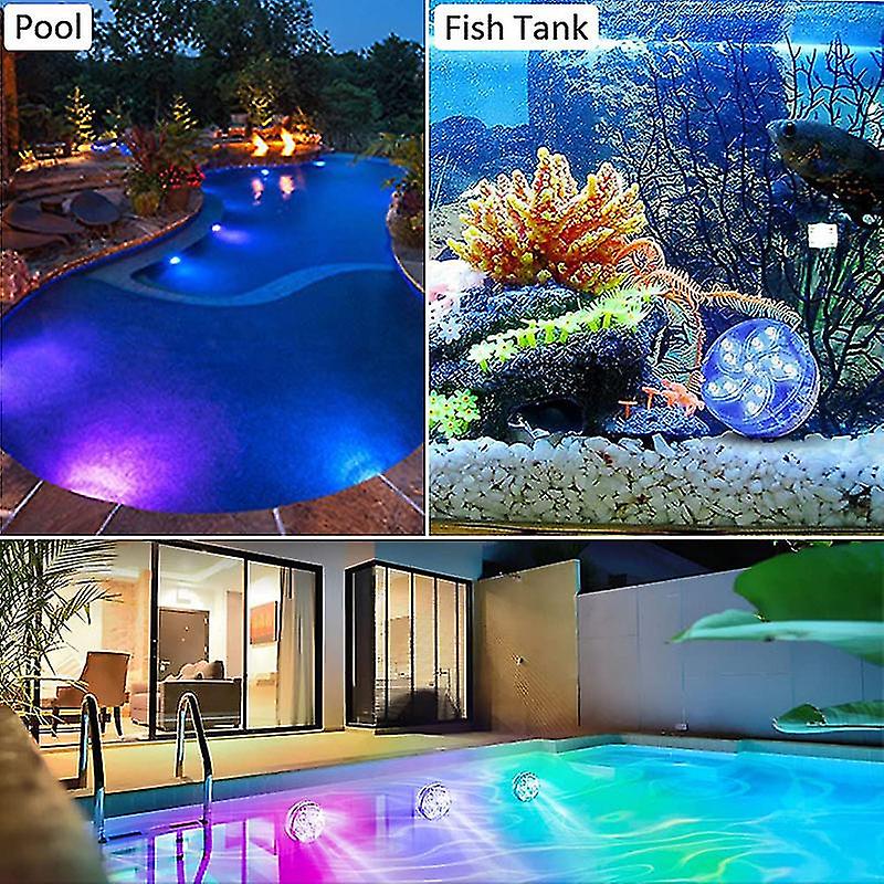 Led Pool Light With Color Changing Waterproof Rf Remote Durable Long Lasting Easy To Install For Ground Pool