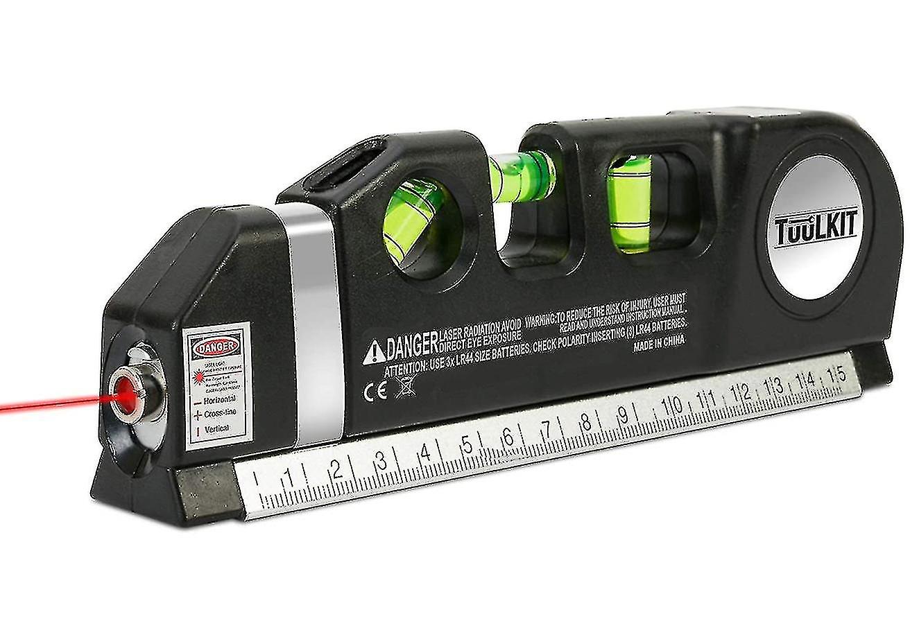 Laser Level Ruler Spirit Level Line Measurement Tool Infrared Ruler