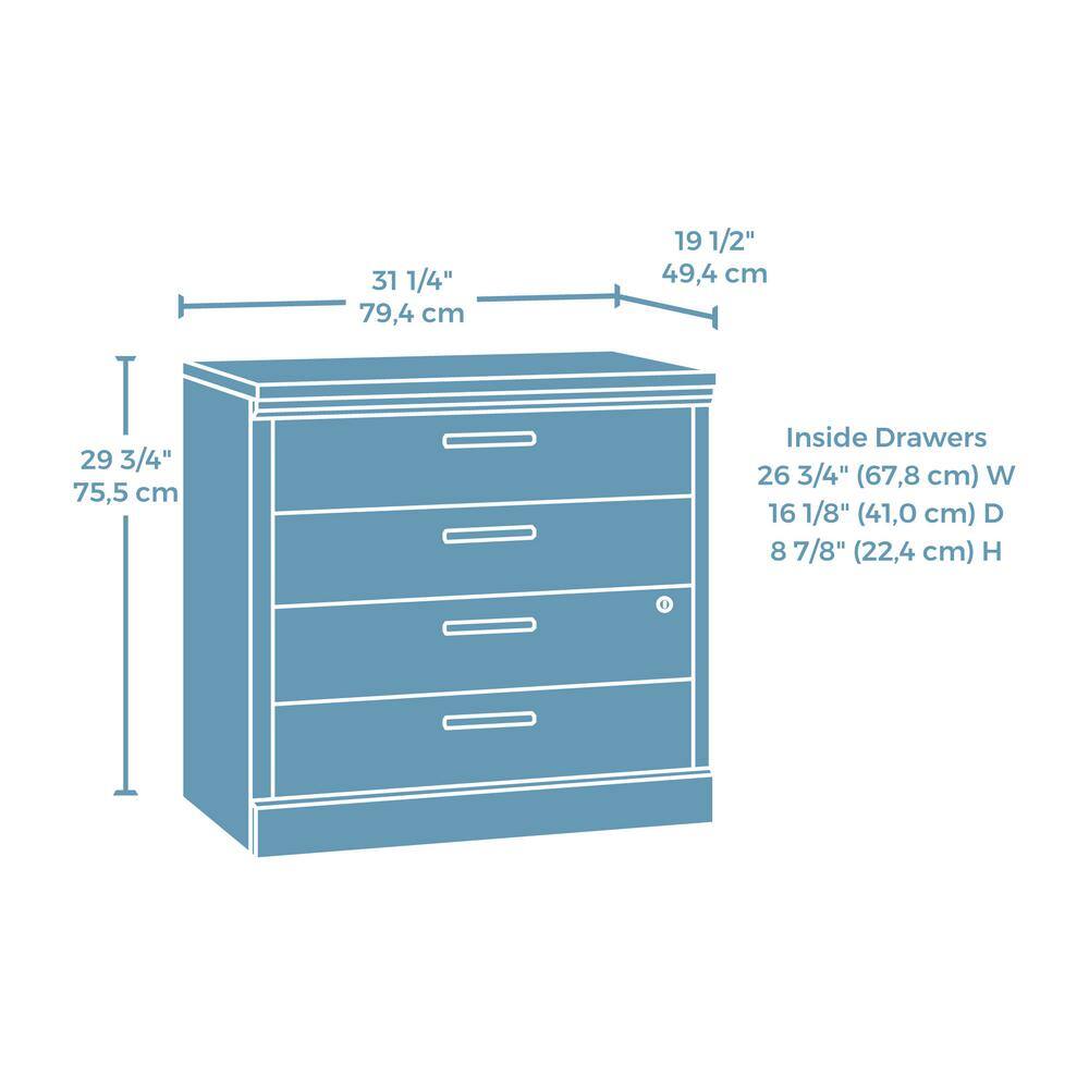 WORKSENSE Mason Peak Prime Oak Decorative Lateral File Cabinet (comes assembled) 427827