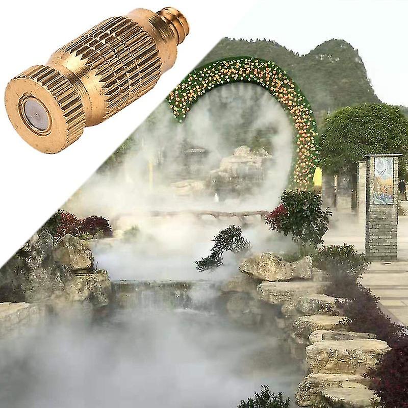 10 Pcs High Pressure Spray Misting Nozzle Atomizing Nozzle For Landscaping Cooling 0.006inch Orific