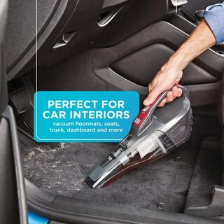 BLACK+DECKER Dustbuster QuickClean Cordless 12-Volt 1.8-Cup Handheld Car Vacuum with Motorized Upholstery Brush HLVB315JA26