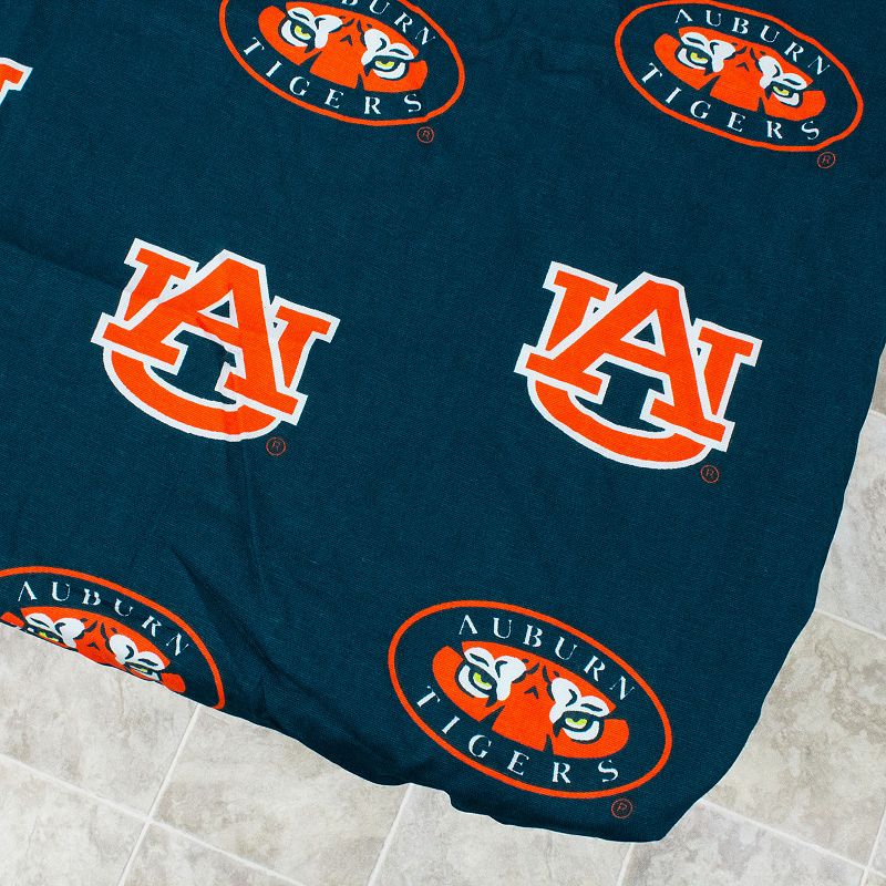 NCAA Auburn Tigers Tailgate Fitted Tablecloth， 72 x 30