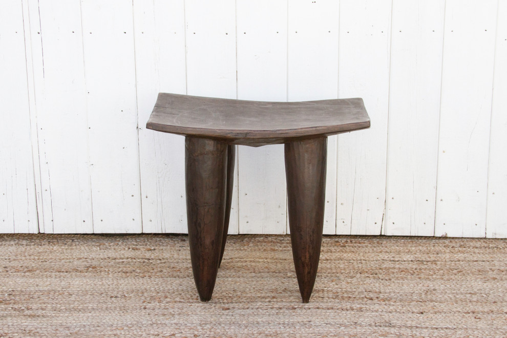 Tall Rectangular African Senufo End Table   Farmhouse   Accent And Garden Stools   by De cor  Houzz