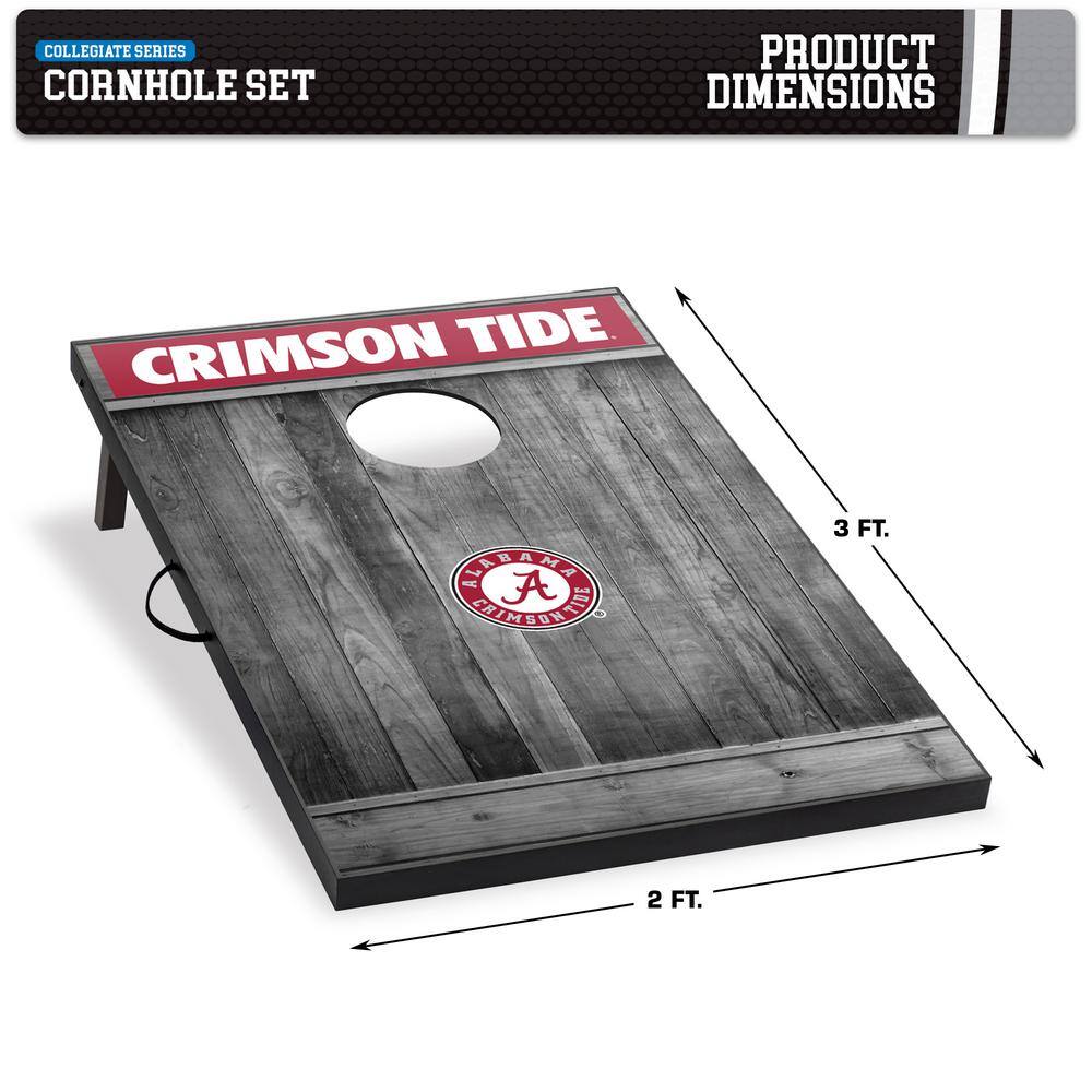 Wild Sports Alabama Crimson Tide 24 in. W x 36 in. L Cornhole Bag Toss 1-16023-GW505WD