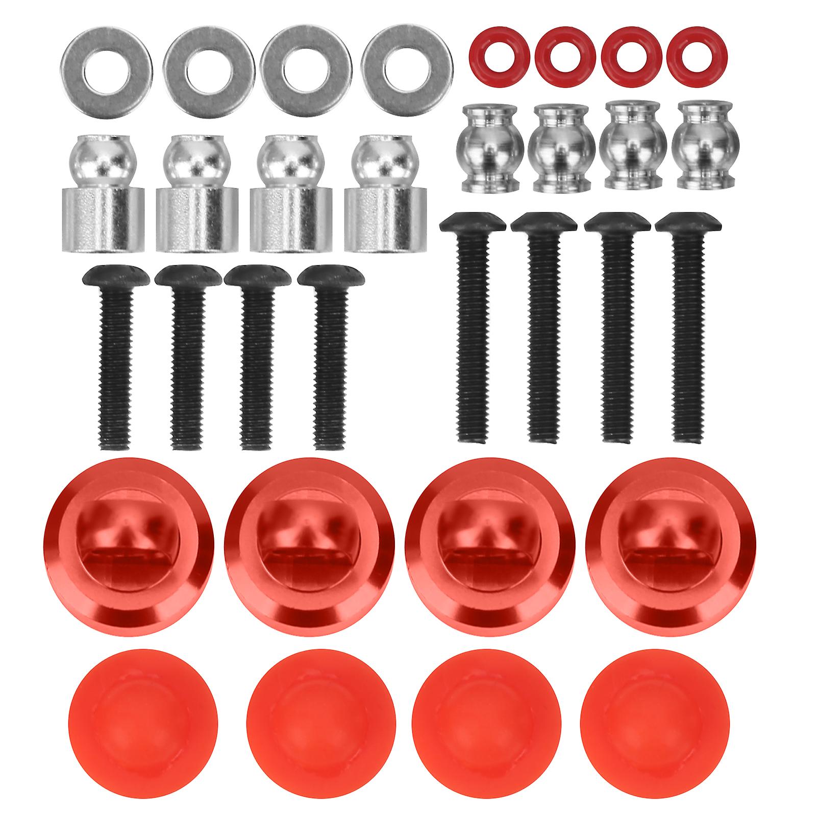 Aluminum Alloy Shock Cap Set Spare Parts Fit For Hsp/rgt/himoto/redcat 1/10 Rc Carred