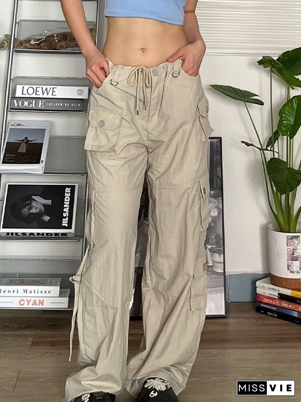 Vintage Cargo Pocket Baggy Pants