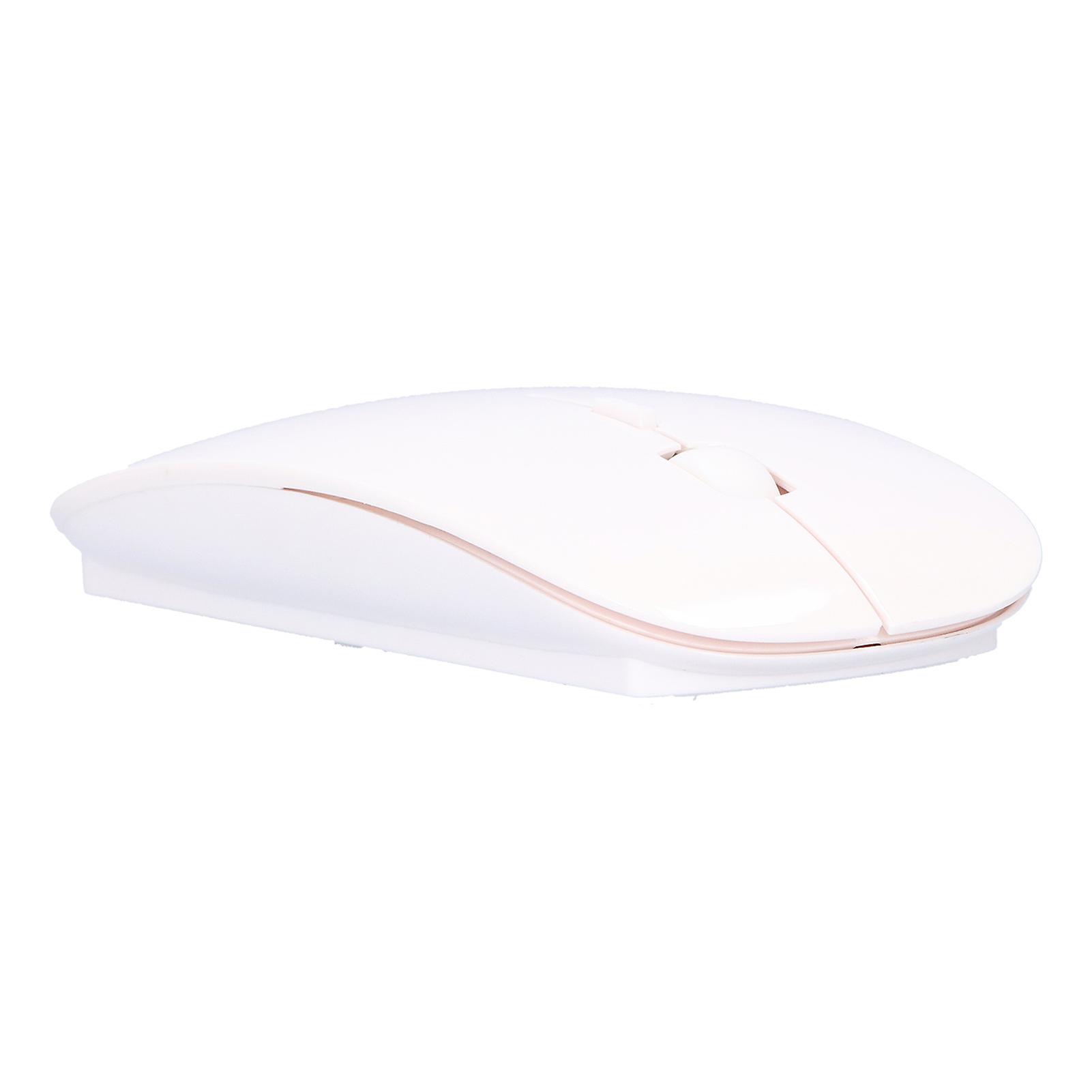 Wireless Mouse Smart Slim Portable 2.4g Cordless Mouse With Usb Receiver For Office Laptop Computer Tabletwhite