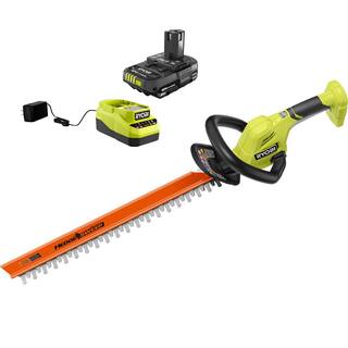 RYOBI ONE+ 18V 22 in. Lithium-Ion Cordless Hedge Trimmer with 2.0 Ah Battery and Charger P2690