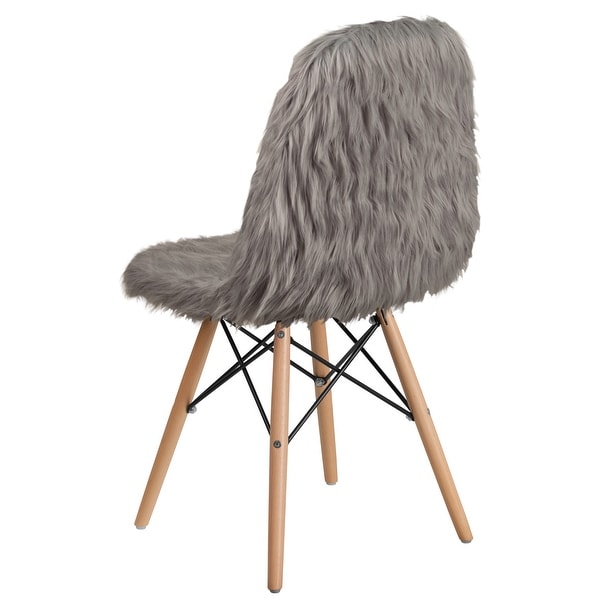 4Pk Shaggy Dog Accent Chair - Dorm Chair
