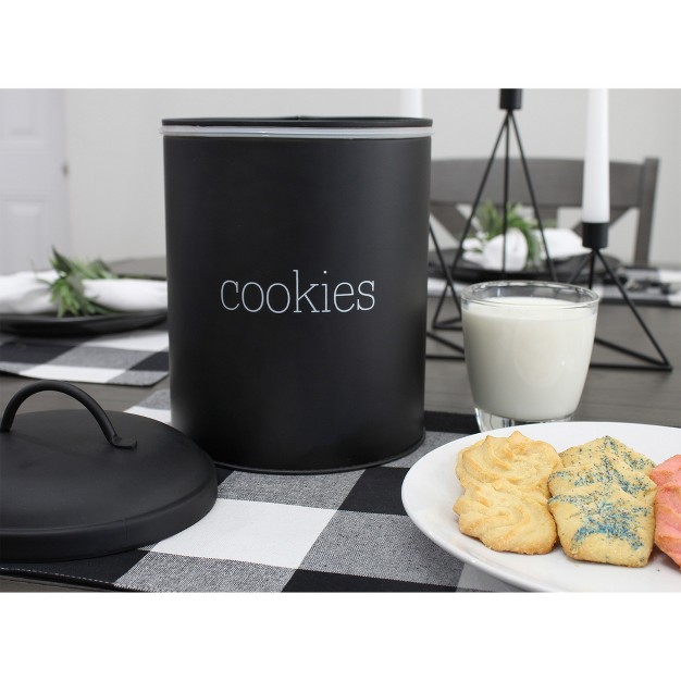 Auldhome Design Enamelware Cookie Jar Modern Farmhouse Treats Canister