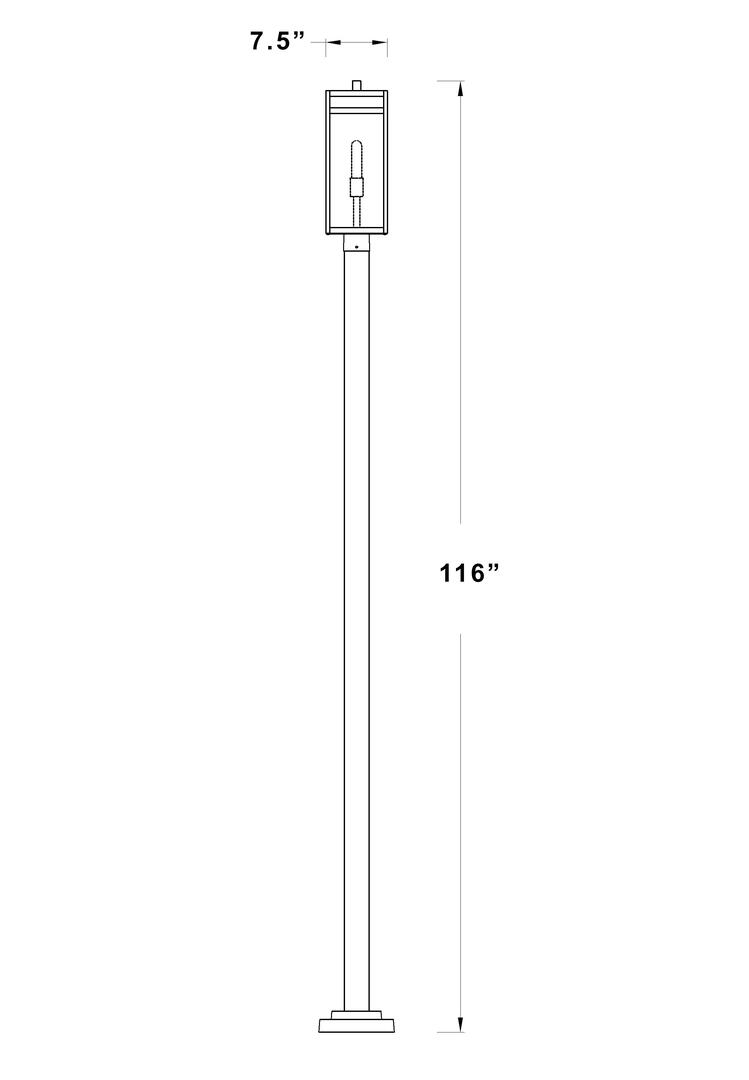 Z-Lite 596PHBS536PBK