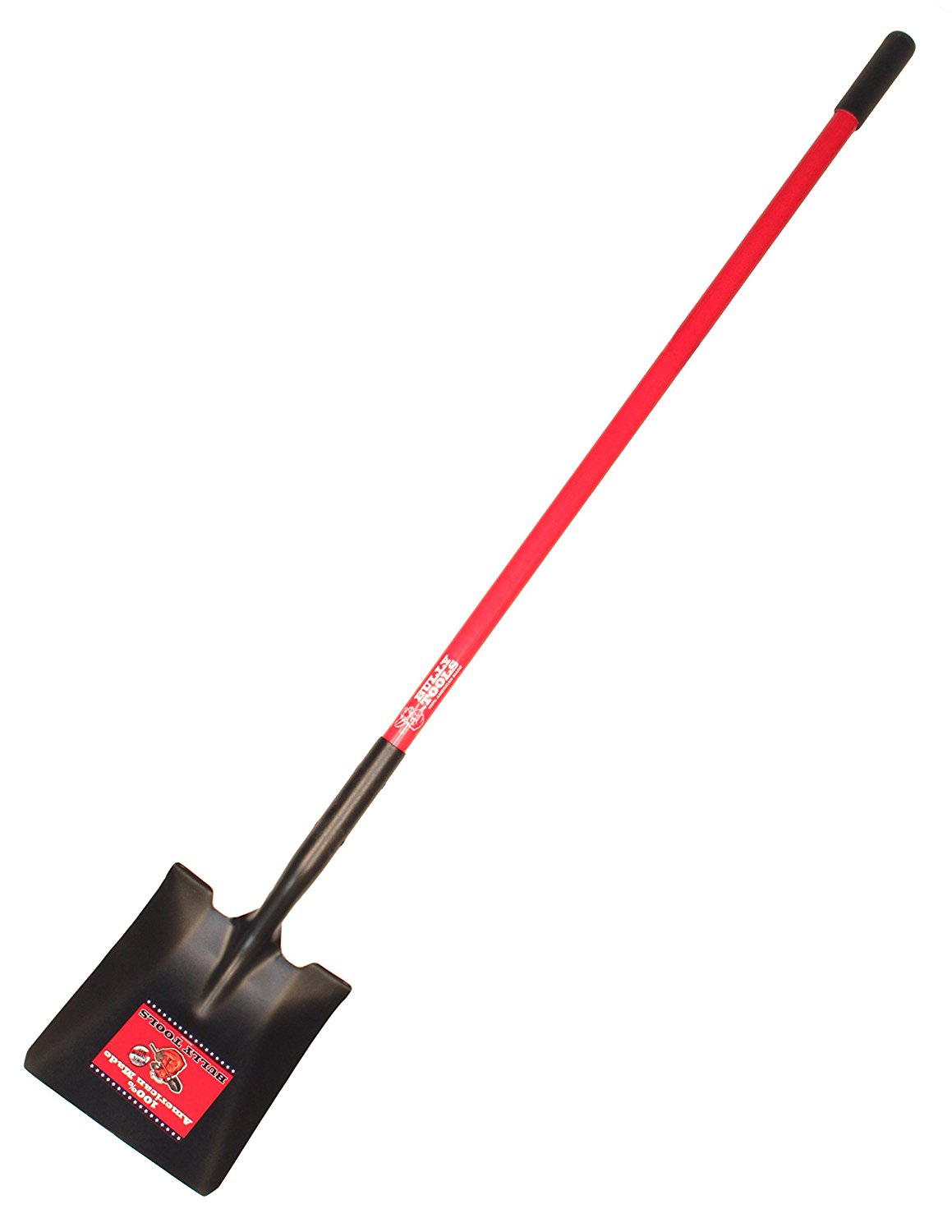 14-Gauge Square Point Open Back Shovel with Fiberglass Long Handle