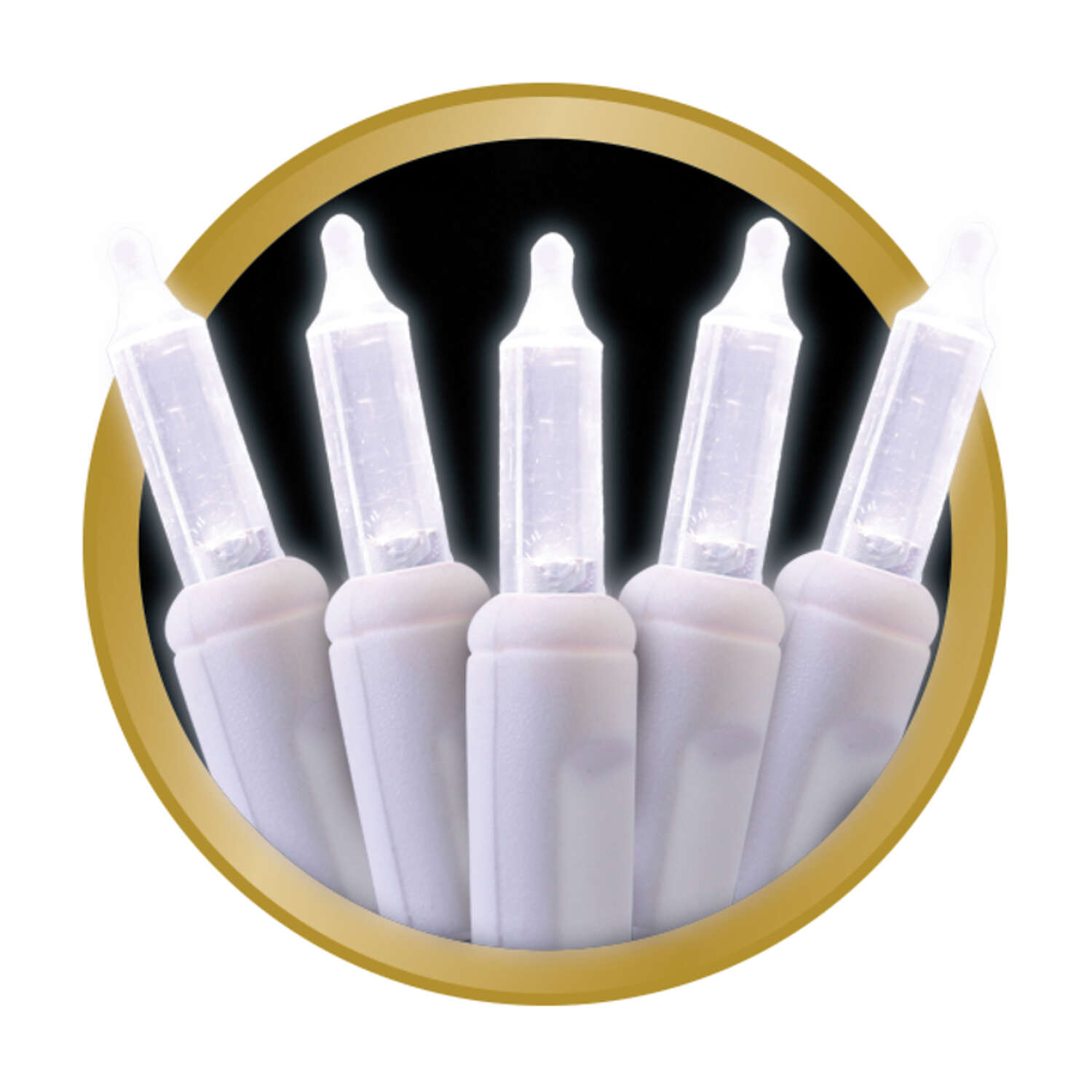 Celebrations Platinum LED T5 Pure White 100 ct Icicle Christmas Lights 9.5 ft.