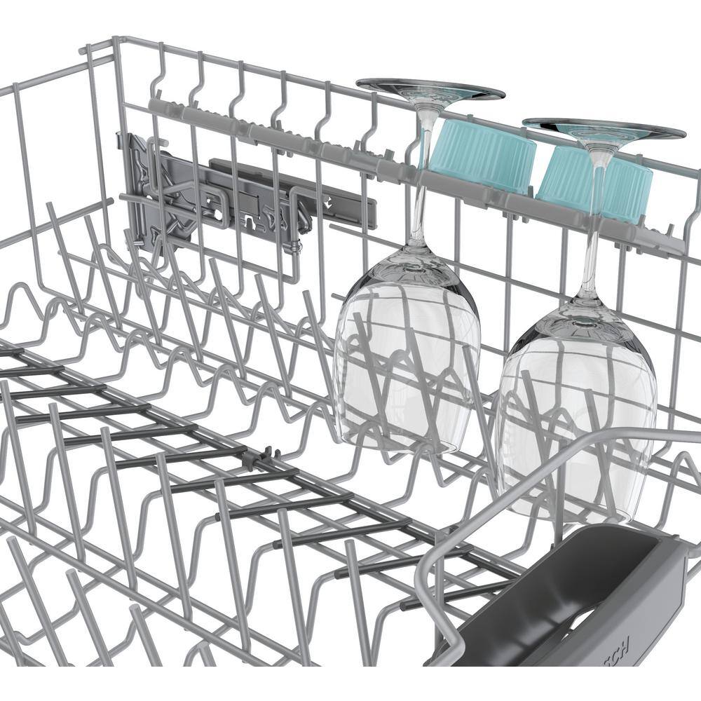 Bosch 300 Series 24 in. White Front Control Tall Tub Dishwasher with Stainless Steel Tub and 3rd Rack SHE53C82N