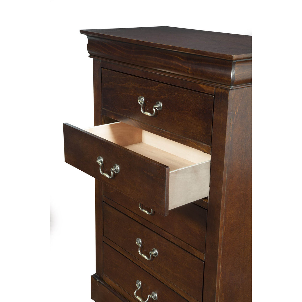 West Haven 5 Drawer Tall Boy Chest - Cappuccino