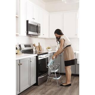 Cosco 2-Step 3 ft. Steel Retro Step Stool with 225 lb. Load Capacity in Teal 11140TEA1E