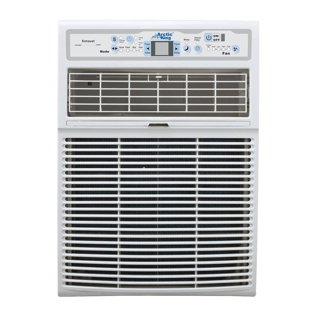 Midea 10000 BTU 110-Volt Slide Casement Window Air Conditioner and Remote in White KAW10C1AWT