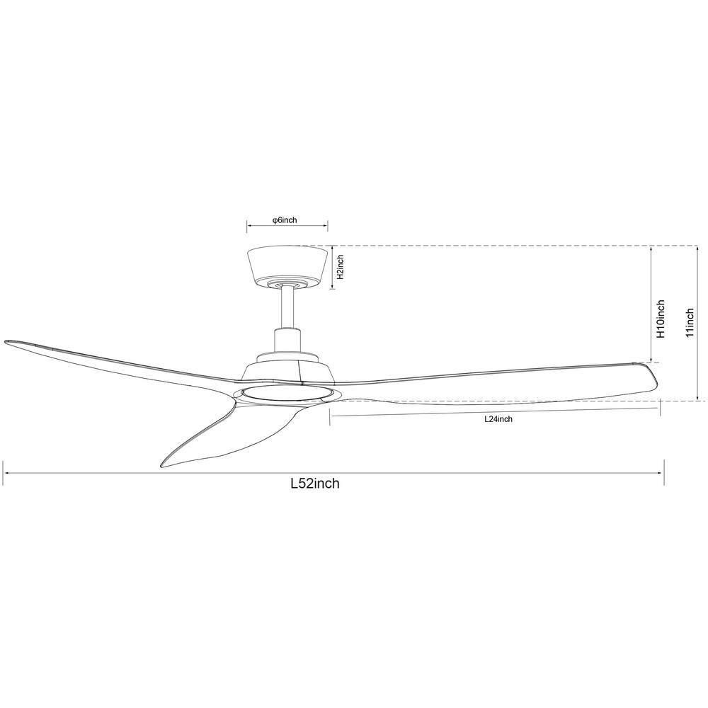 Lucci Air Moto 52 in Indoor White and Matte White Ceiling Fan with Remote Control