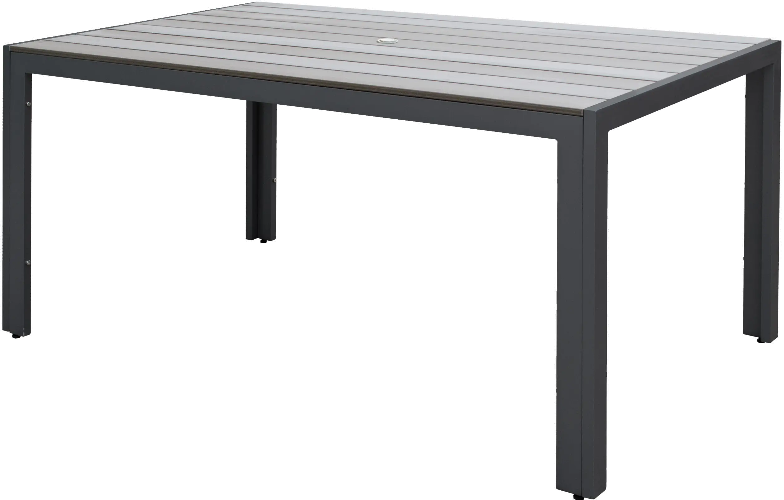 Gallant Sun Bleached Black Rectangle Patio Table