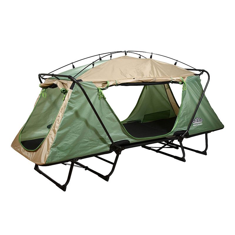 Kamp-rite Oversized Quick Setup 1 Person Cot， Lounge Chair， and Tent， W/domed Top