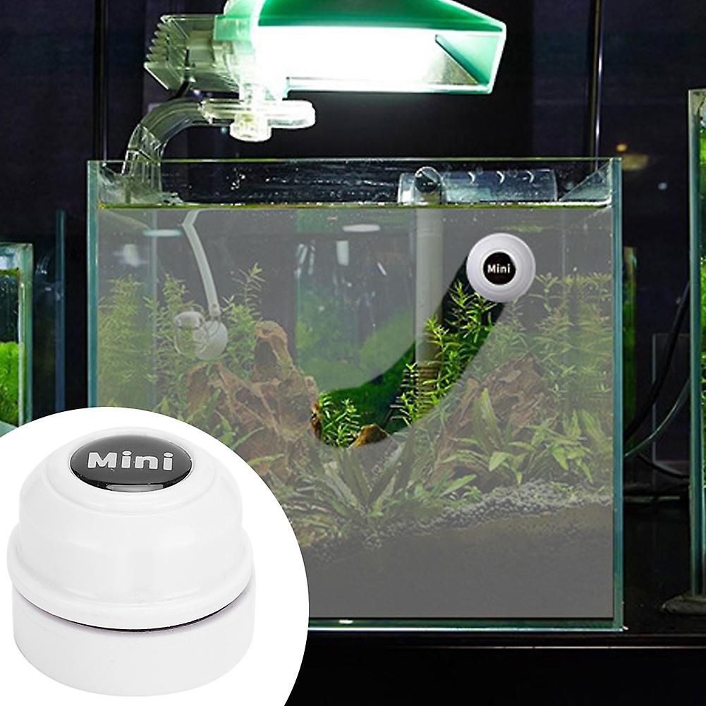 Mini Fish Tank Strong Magnetic Cleaning Brush Aquarium Glass Algae Removal Wiping Cleaner Scrubberwhite