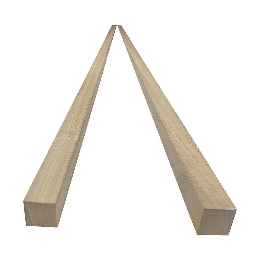 Swaner Hardwood 2 in. x 2 in. x 8 ft. Poplar S4S Board (2-Pack) OL08011696PO