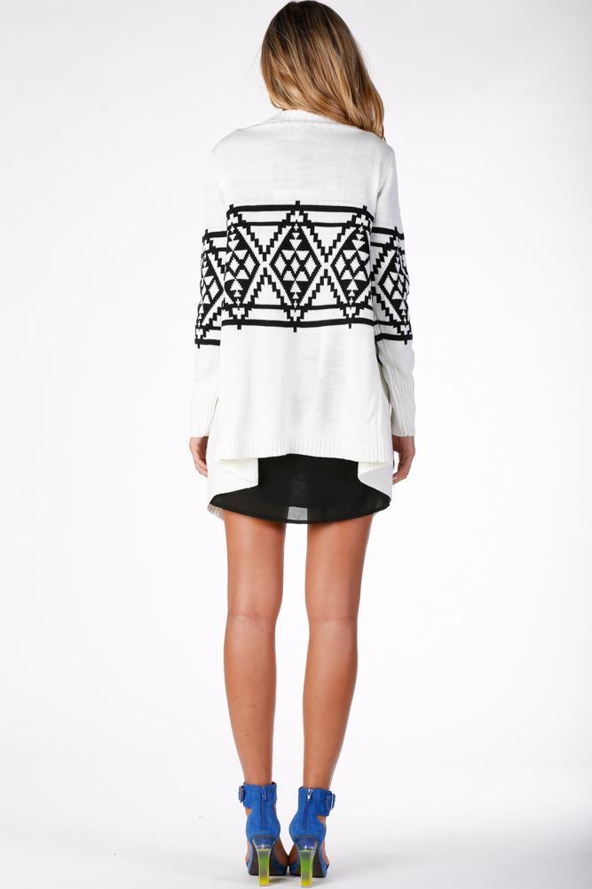 Oh Deer Cardigan White