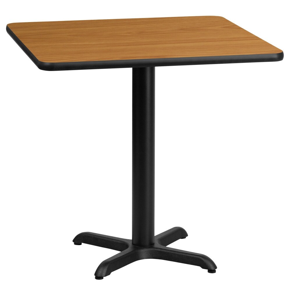 24'' Square Laminate Table Top with 22'' x 22'' Table Height Base   24\