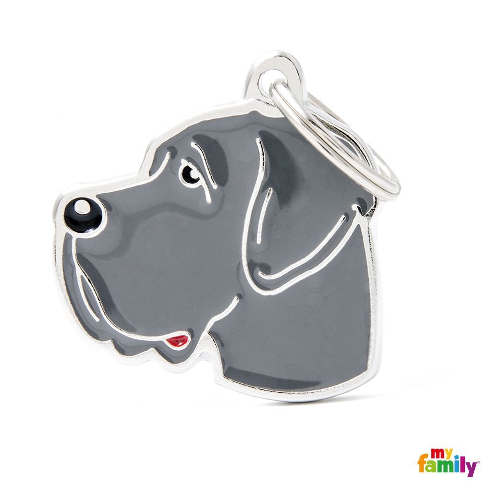 Great Dane Enamel Dog Tag