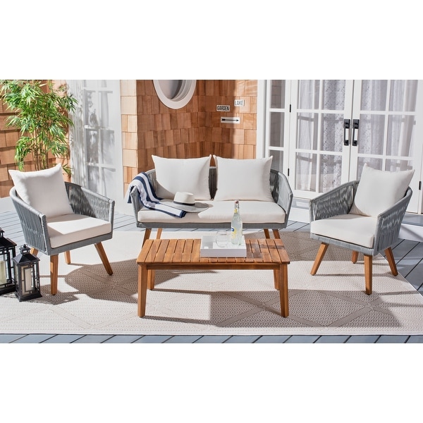 SAFAVIEH Outdoor Velso 4 Pc Living Set