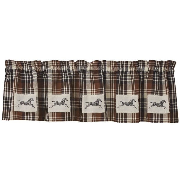 Derby Horse Patch Lined Valance 60 x27 x27 X 14 x27 x27