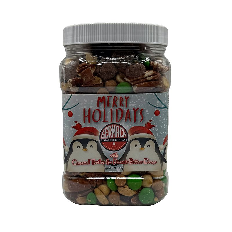 Germack Merry Holidays with Caramel Turtles and Peanut Butter Drops Snack Mix