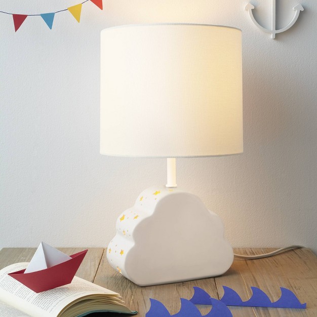 Cloud Dual Light Figural Kids x27 Lamp White