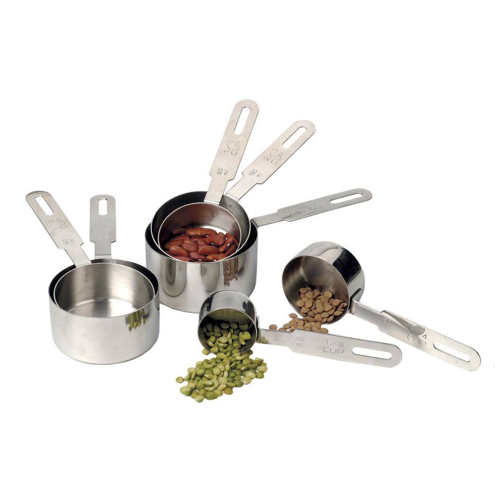 RSVP International Endurance 7-Piece Stainless Steel Measuring Cup Set DMC-10