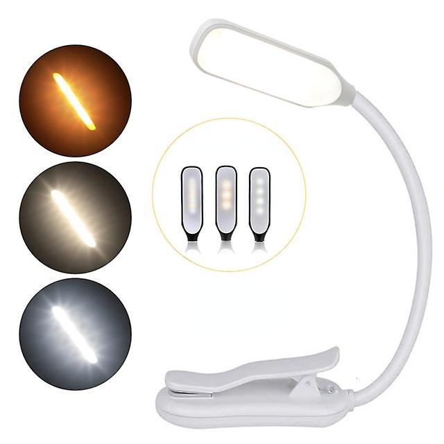 Rechargeable Reading Light Warm Color Cool White Easy Clip Light