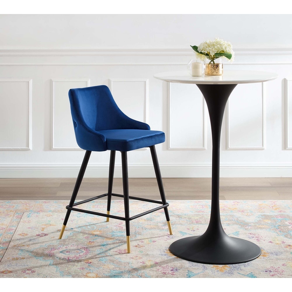 Adorn Performance Velvet Counter Stool