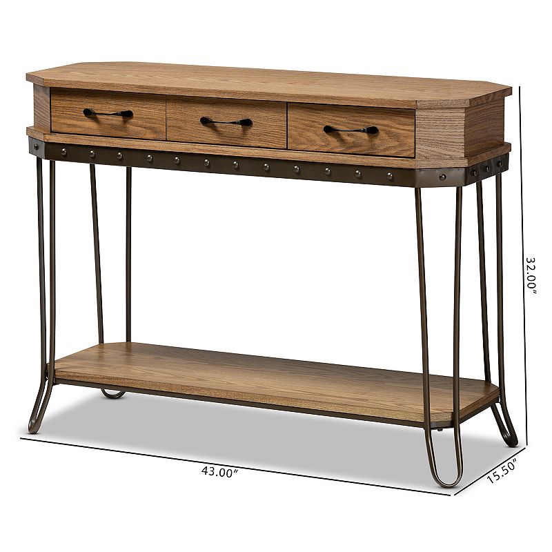 Baxton Studio Kellyn Console Table