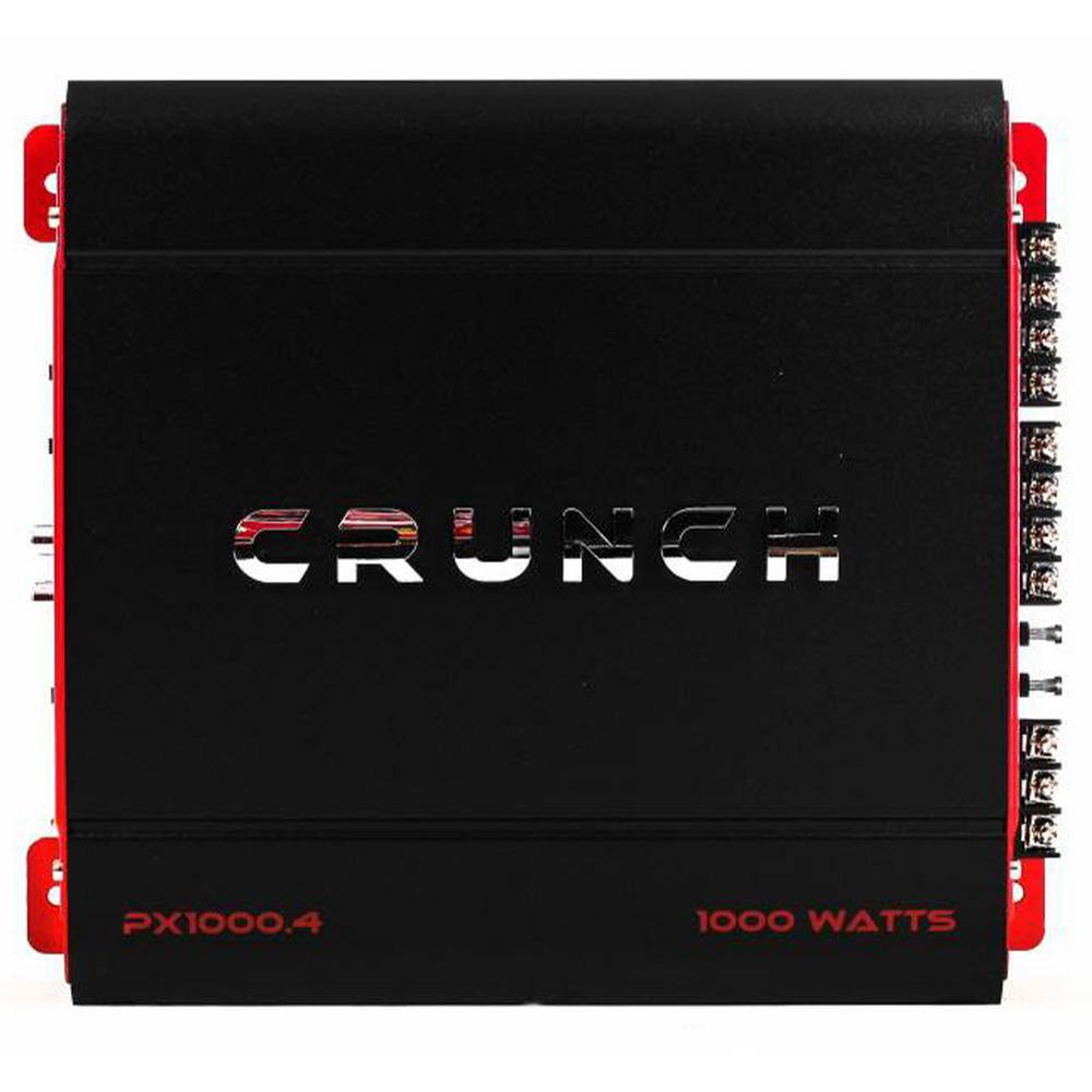 Crunch 4 Channel 1000-Watt Amp Car Stereo Amplifier plus Wiring Kit PX-1000.4 + AKS8