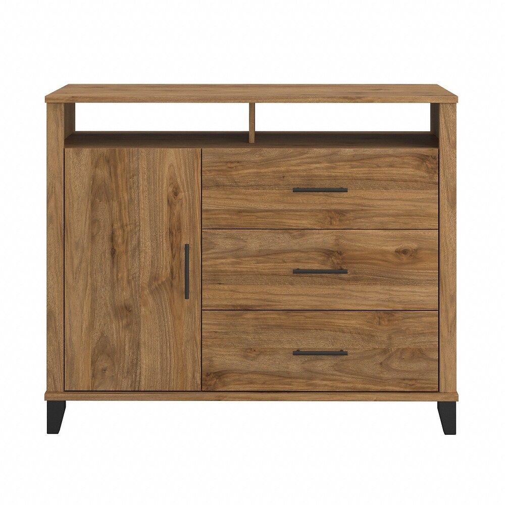 Somerset Tall Sideboard Buffet Cabinet by Bush Furniture