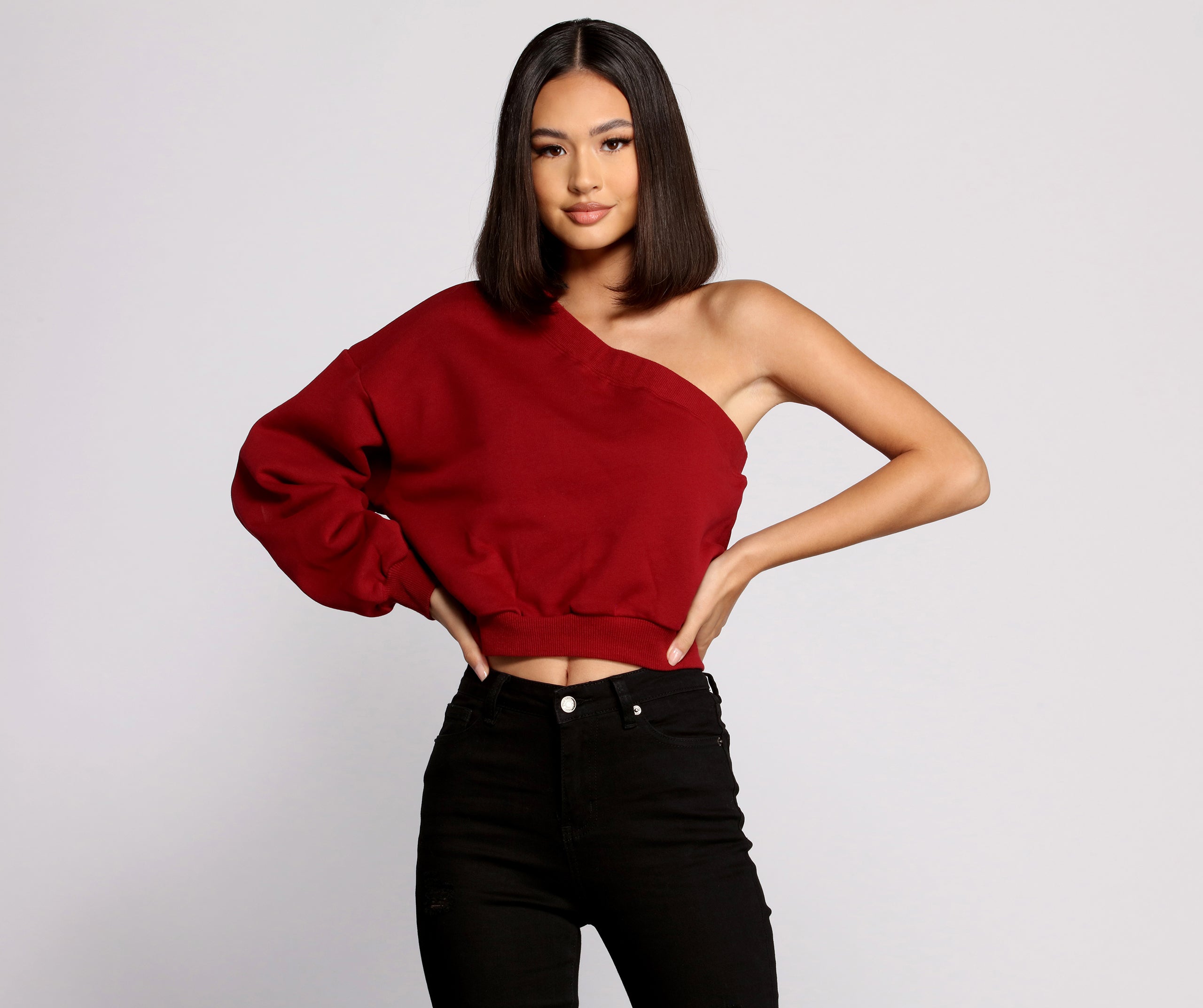 Comfy-Chic One Sleeve Top