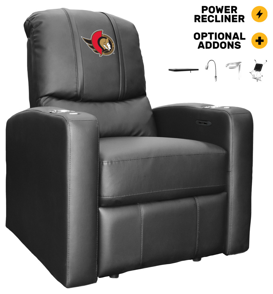 Ottawa Senators Primary Man Cave Home Theater Power Recliner   Contemporary   Recliner Chairs   by DreamSeats LLC  Houzz