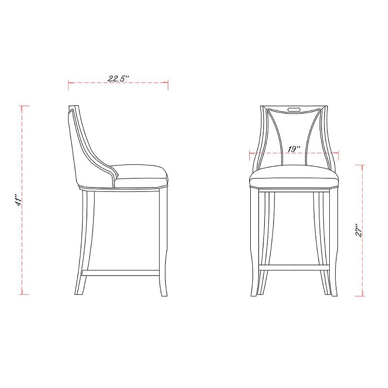 MANHATTAN COMFORT Emperor Bar Stool