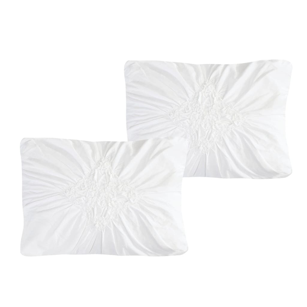 Pinched White and Mint Comforter Set - 8 Piece Set