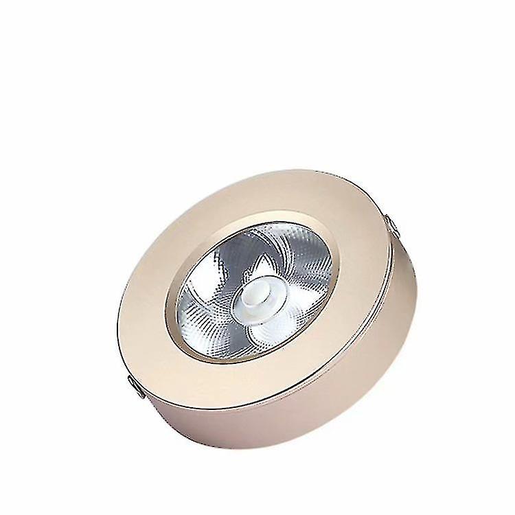 2 Piece Cabinet Lighting， Surface Mount Led Spotlights， Countertop Lighting， 5w Kitchen Utensil Lighting (gold， Warm White)