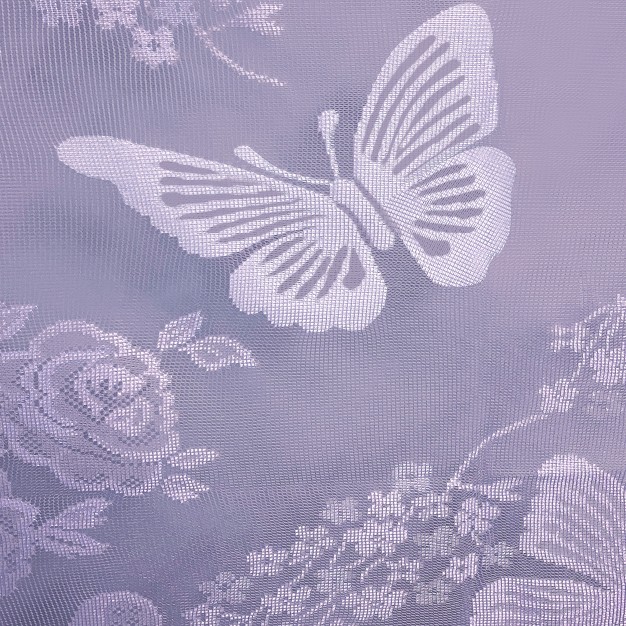 Collections Etc Butterfly Lace Drapes