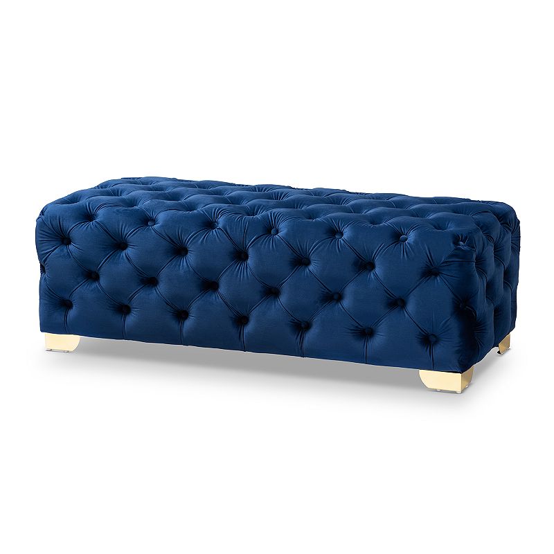 Baxton Studio Avara Ottoman