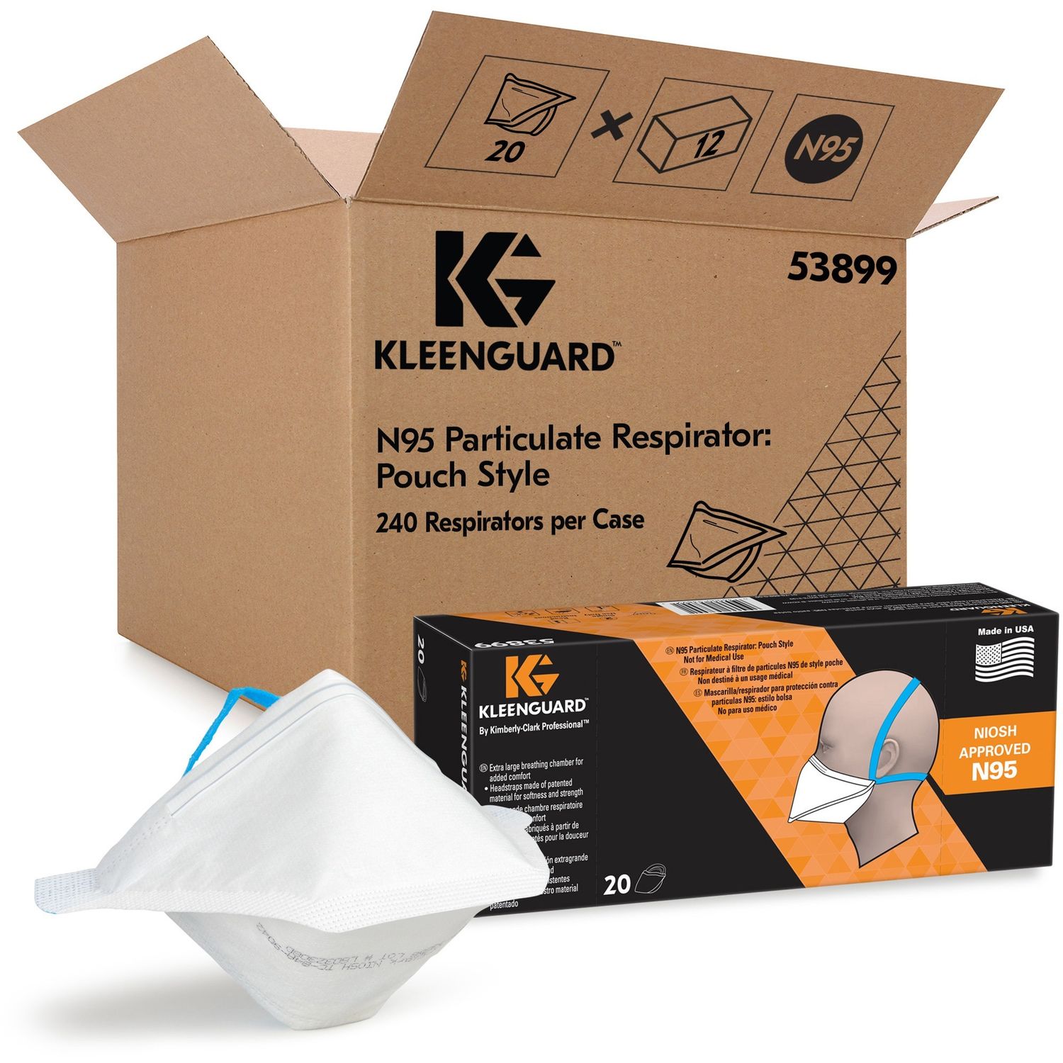 N95 Pouch Respirator by Kimberly-Clark Corporation KCC53899CT