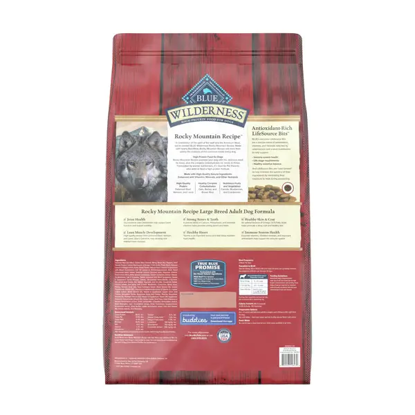 Blue Buffalo Wilderness 28 lb Rocky Mountain Recipe High Protein Large Breed Adult Dry Dog Food