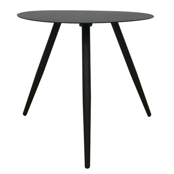 Ryker Metal Outdoor Nesting Side Tables， Black